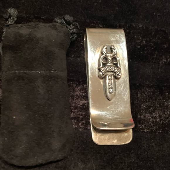 Chrome Hearts Money Clip with diamond on dagger - Picture 3 of 5